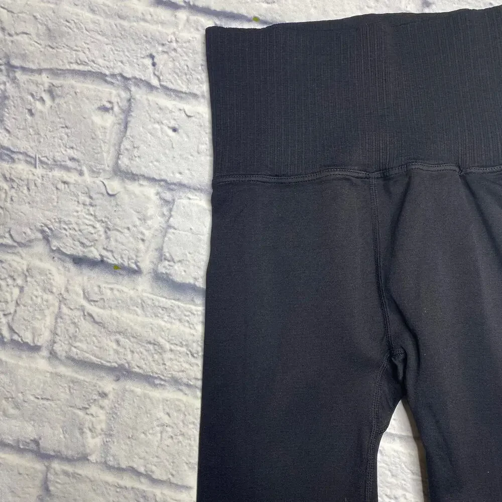 Free People Good Karma Leggings in Washed Black
